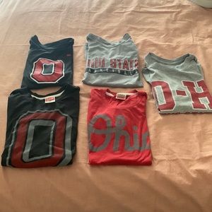 The Ohio State University boys short sleeve t-shirts lot of 5. Size Boys M 10-12